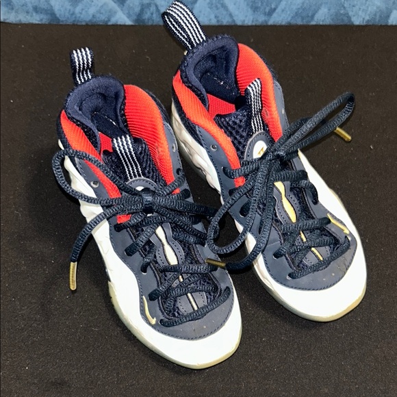 Nike Little Posite One Foamposite Olympic USA Red White Blue US 11C - Picture 6 of 6